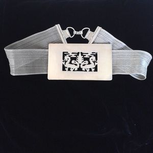 Vintage Chinese Metal Mesh Dragon Belt